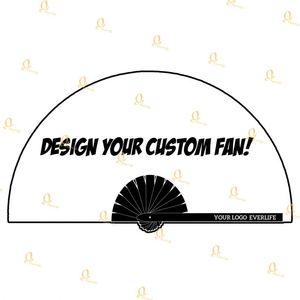 Custom Logo Printed Foldable Hand Fan Made in China Durable Plastic PP Business Gift with <b>Keychain</b> <b>Anime</b> Animal Pattern - Product Image 3