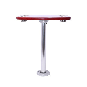 Oak Lacquered <b>Adjustable</b> <b>Height</b> <b>Table</b> For Rv Commercial Vehicles Recreational Vehicles Solid Wood Complete Set With Fixed <b>Legs</b> - Product Image 1