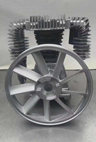 SAYI OEM Aluminium-Luftkompressorpumpe Ersatzteil K28 Riemenscheibe Schwungrad Luftabscheiderkopf 2PS 210L/min 8/12,5bar