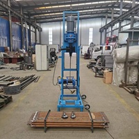 Machine de forage de puits d'eau sur roues, prix usine, 100m, 150m, 200m