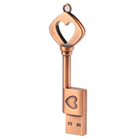 Unidad Flash Usb con Forma de Llave de Metal Retro, Disco U para Regalo de Boda, 2GB, 4GB, Memoria de Almacenamiento, Nuevos Productos, Venta Al por Mayor, 256GB, 64GB