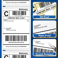 Label Kertas Thermal Perekat Sendiri Grosir Pabrik Murah, Label Roll Transportasi Daur Ulang 50g 4x6 Inch, Label Kompatibel
