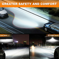 AKE K20 9006 phares à Led haute puissance 240w 24000lm 4675 puces 6500k Led H1 H3 H4 H7 H11 9005 9012 ampoules LED de voiture avec Canbus