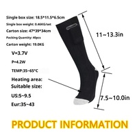 Chaussettes chauffantes électriques pour l'hiver, résistantes au froid, pour le ski et l'équitation en plein air