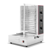 Commercial Rotary Doner Kebab Grill En Acier Inoxydable Moyen-Orient Électrique Poulet Viande Barbecue Pas Cher Mini Shawarma Machine