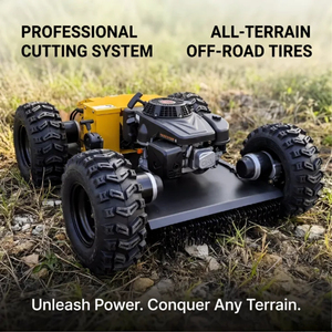 Robot <span class=keywords><strong>tondeuse</strong></span> à moteur essence CE Euro EPA avec servomoteur pour le désherbage des barrages et des talus, largeurs de coupe 550, 600, 800, 1000 mm - Product Image 3