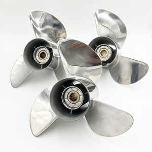 Marine thuyền cánh quạt mathed cho Suzuki thép không gỉ 20-30hp <span class=keywords><strong>10</strong></span> 1/4x13 phía ngoài cánh quạt - Product Image 1