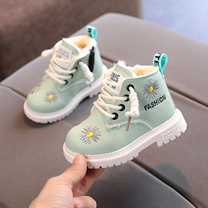 Bottes d'Hiver Mode Chaussures pour Enfants, Bottes Courtes Chaudes en Coton pour Garçons et Bottes de Neige à Fermeture Éclair pour Filles - Product Image 3
