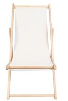 Chaise de plage pliante en bois d'extérieur avec dossier réglable à 4 positions