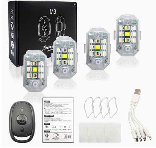 M3 4 Luces + 1 Control Remoto