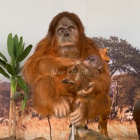 Modèle d'orang-outan animatronique pour parc animalier intérieur, simulation d'animaux