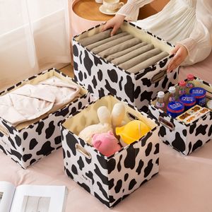 Gran oferta 2025, caja Rectangular <span class=keywords><strong>de</strong></span> almacenamiento <span class=keywords><strong>de</strong></span> <span class=keywords><strong>ropa</strong></span> <span class=keywords><strong>de</strong></span> tela, cajón sin tapa <span class=keywords><strong>de</strong></span> vaca con estampado Animal con alta visibilidad para almacenamiento - Product Image 2