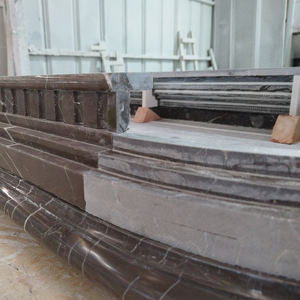 Dalle de marbre naturel imperméable couleur café mousse, personnalisée ODM/OEM TMZ STONE pour la décoration d'hôtels modernes - Product Image 2