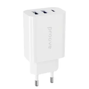 פרו מהיר 30w סוג c pd3.0 2 יציאות usb qc 3.0 eu נסיעות מטען קיר טלפון חכם אנדרואיד מתאם טלפון נייד מטען USB מטען USB