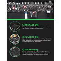 Carte d'amplification audio-vidéo et d'éclairage professionnelle / Barre de son avec processeur audio numérique pour enceintes JBL, fabriquée en métal durable