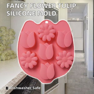 Wholesaler Fancy Flower Tulip DIY Silicone Baking <b>Mold</b> for Cake & <b>Jelly</b> Food Safe Dishwasher & Oven Safe - Product Image 2
