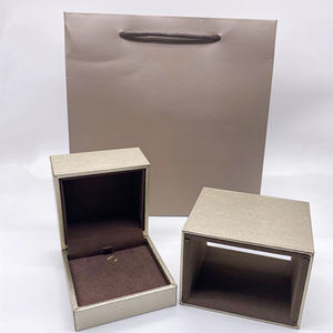 नीले डबल ओपन ज्वैलरी बॉक्स पैकेजिंग कस्टम लोगो ppant bangle karning couble गहने कंटेनर - Product Image 5