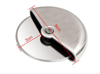 Couteau à découper à roue ronde en acier inoxydable, pour la Pizza avec couvercle, accessoires de cuisson, Roulette, pâte, trancheur à Pizza