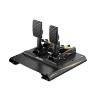 Pédales de cellule de charge MOZA Racing CRP2 Design minimaliste CNC Construction en aluminium de qualité aérospatiale Plaque de talon en fibre de carbone 2