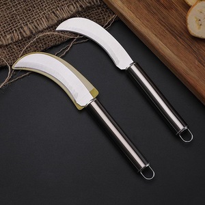 มีดโค้งสแตนเลสแบบสองคมสำหรับปอกผลไม้ - Product Image 4