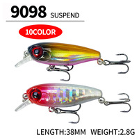 Leurre pour brochet et petits poissons de 38 mm, 2,8 g, adapté à toutes les couches de la nappe aquatique