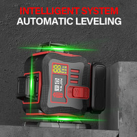 Niveau laser rotatif industriel 4D 16 lignes YaJin H8 vert 360° à auto-nivellement, précision 1 mm, outil de mesure pour le bricolage et la topographie