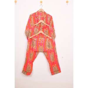 Conjunto de Pijama de Algodón para Mujer, Estampado a Mano, Estilo Boho, Ropa de Dormir Cómoda para Mujer, Excelente Precio de Fabricante - Product Image 5