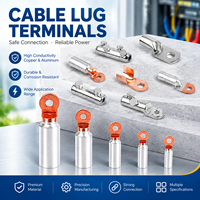 Connecteurs de câble à sertir bimétalliques en cuivre et aluminium, plusieurs tailles, pour l'approvisionnement en gros en usine