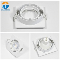 Foco de techo de iluminación LED de 7W y 9W, accesorio de foco COB, marco de foco GU10, Ángulo de haz ajustable, luz descendente
