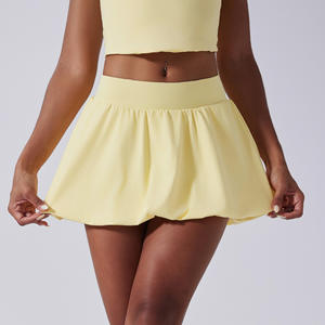 Falda de tenis de cintura alta personalizada para mujer con pantalones cortos transpirables de secado rápido Golf Fitness Running Yoga falda bolsillos para uso en el gimnasio - Product Image 1