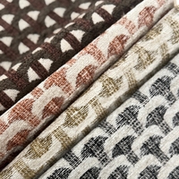 Tissu Jacquard Chenille Haut de Gamme à Faible MOQ, Vente en Gros Directe Usine, Tissu Textile Tissé pour Meubles, Couleur Neutre Élégante