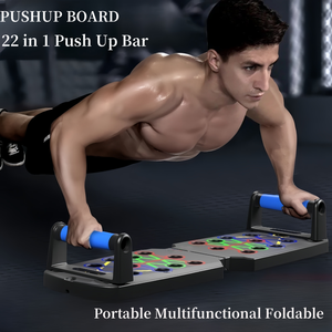 Ensemble d'entraînement musculaire portable multifonctionnel en ABS pour la maison, avec barre pliable et plaque de préhension pour abdominaux - Product Image 3