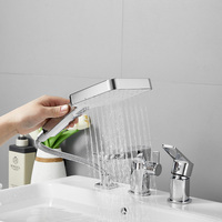 Robinet de baignoire de salle de bain à deux fonctions au design moderne pour éviers de lavabo Robinet de lavabo élégant