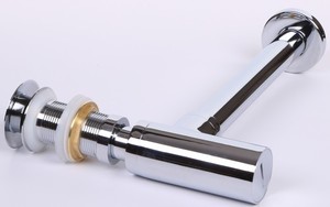 Tốt nhất bán phụ kiện phòng tắm Brass drainer Chrome mạ chậu rửa cống và ống washout Chrome Siphon với Click Clack cống - Product Image 3