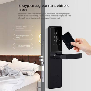 Serrure de porte intelligente en acier inoxydable 304 pour hôtel et appartement, serrure électronique à carte RFID, serrure de porte d'hôtel avec application TTLock - Product Image 4