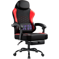 Chaise de jeu ergonomique de haute qualité pour bureau professionnel, chaise de jeu Silla Gamer avec repose-pieds et massage