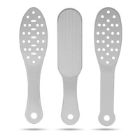 Soin des pieds professionnel, pédicure, grattoir à pieds en métal, acier inoxydable, éliminateur de callosités, limes à pieds