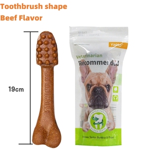 Fabrication en gros en forme d'os surdimensionné en forme de brosse à dents dents à mâcher pour animaux de compagnie nettoyage collations pour grand chien - Product Image 4