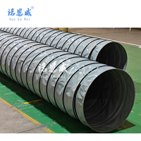 Tuyau spiralé flexible en PVC de 300 mm de diamètre, imperméable et ignifuge, pour usage industriel, hôpital, salle de sport, ventilation d'entrepôt