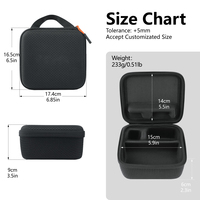 Étui de transport portable étanche en EVA pour éclairage LED, avec compartiments de rangement, fermeture éclair, pour boîte à lumière annulaire, personnalisable, directement de l'usine