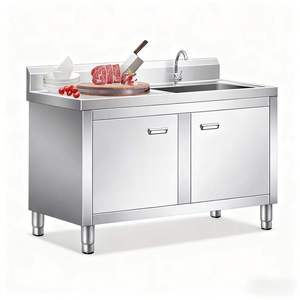 Lavello da Cucina Commerciale in Acciaio Inox con Mobile e Piano di Lavoro per <span class=keywords><strong>Ristoranti</strong></span> - Product Image 2