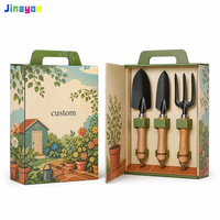 Boîte cadeau en carton ondulé E-Flute avec logo personnalisé, pour pelle à main, fourche à main, outils de jardinage modernes