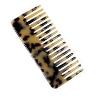 Peigne en acétate de cellulose recyclable de haute qualité couleur écaille de tortue classique pour un usage domestique redresser le ménage