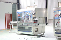  Machine de remplissage à 4 têtes avec contrôle PLC et servomoteur pour liquides, détergents lessiviels et crèmes