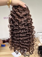 Best-seller Cheveux humains vierges colorés 4 lots Vente en gros Couleur naturelle bouclée Cheveux 100% humains Cheveux du Cambodge