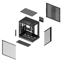 Boîtier d'ordinateur Thermaltake(tt) Steel Shadow Es Sea View Mid Tower Noir, prend en charge le refroidissement à eau 360, carte mère ATX, Type-C