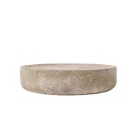 Table basse italienne moderne et minimaliste en bois massif et pierre frittée, convertible pour salle à manger et salon, avec éléments métalliques silencieux