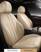 Housses de siège de voiture universelles en cuir pour 5 sièges, ensemble complet, décoration intérieure de véhicule modifiée de luxe