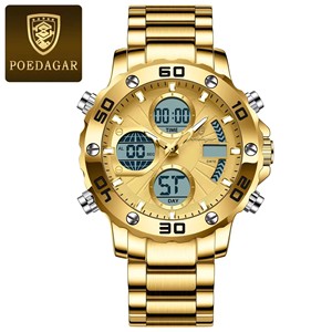 Nouvelle montre de luxe pour homme POEDAGAR E102, montre-bracelet de marque haut de gamme pour homme, étanche, lumineuse, avec date, quartz, Relojes - Product Image 2