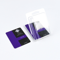 Pequeña caja de embalaje al por menor Caja de teléfono celular de plástico duro transparente de PVC con diseño en relieve con materiales reciclados Uso en blíster